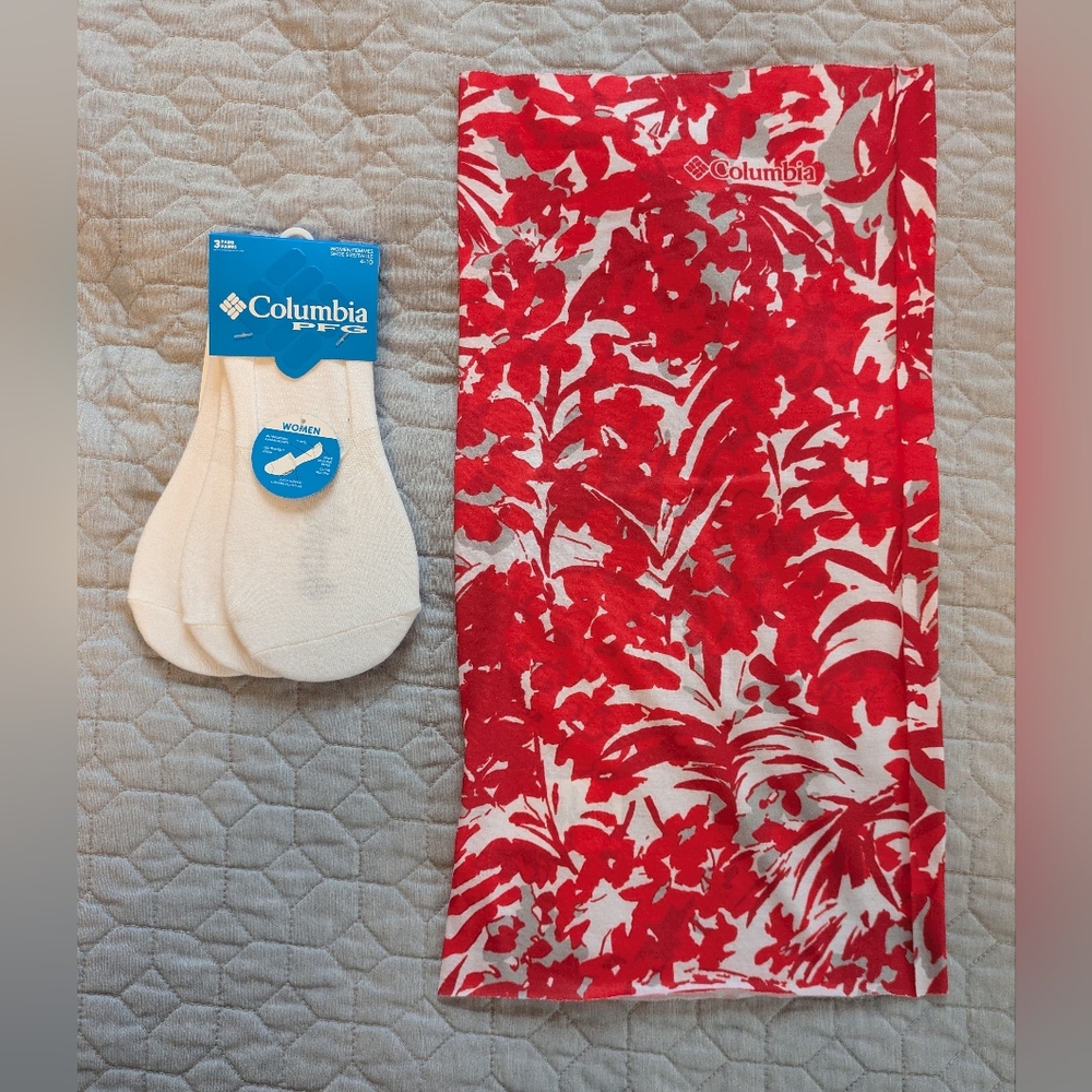 Columbia PFG Women's Socks And Gaiter/Headband Set